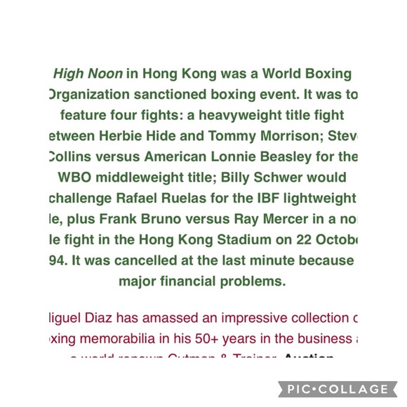 94’ Boxing Promo High Noon in Hong Kong SnapBack Hat OS NWOT - Picture 9 of 10